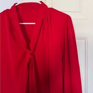 Elegant Red Women's Blouse
